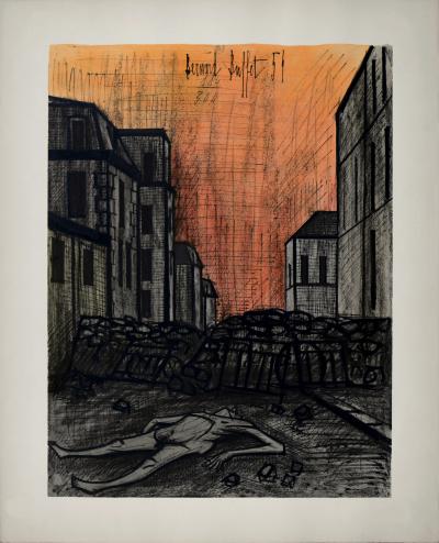 Bernard BUFFET - Horreur de la guerre, 1960 - Lithographie originale, Numérotée 2