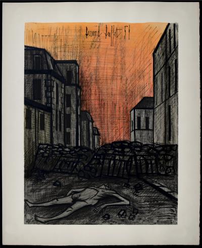 Bernard BUFFET - Horreur de la guerre, 1960 - Lithographie originale, Numérotée 2