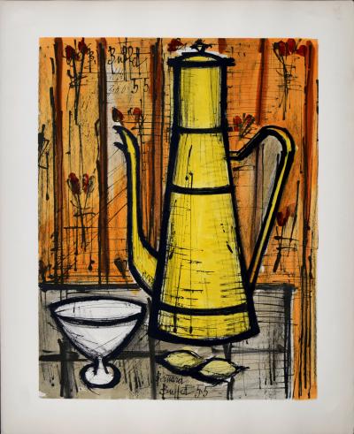 Bernard BUFFET - Cafetière jaune, 1960 - Original lithograph (Hand-numbered!) 2