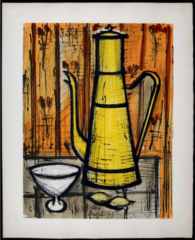 Bernard BUFFET - Cafetière jaune, 1960 - Original lithograph (Hand-numbered!) 2