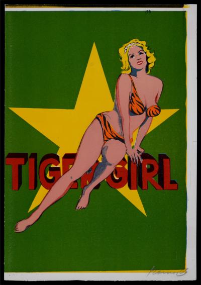 Mel RAMOS - Tiger Girl, 1964 - Original Hand-Signed lithograph 2