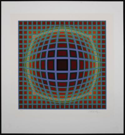 Victor VASARELY - Titan B, 1985 - Original silkscreen (Hand-signed !) 2