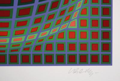 Victor VASARELY - Titan B, 1985 - Original silkscreen (Hand-signed !) 2