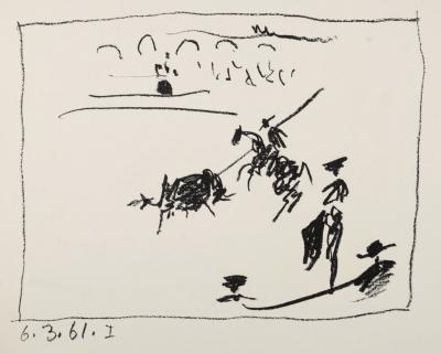 Pablo PICASSO - La pique, 1961 - Lithographie originale 2