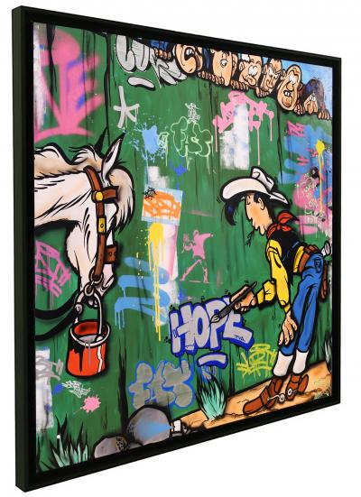 Fat - Lucky Luke Graffiti - Acrylique sur toile 2