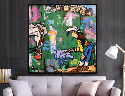 Fat - Lucky Luke Graffiti - Acrylique sur toile 2