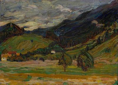 Wassily Kandinsky (d'après) Paysage, 1901 - Impression 3D en édition limitée 2