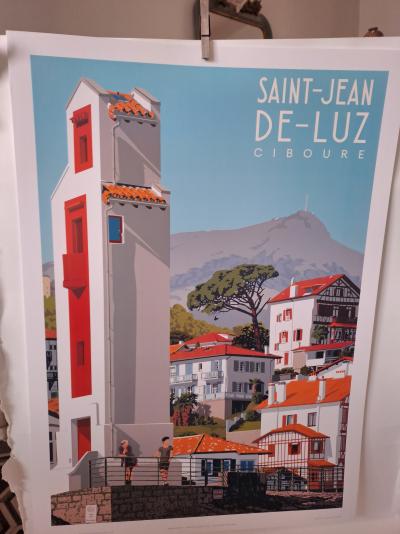 Côte Basque - Saint-Jean de Luz, l’entrée du port - Affiche 2