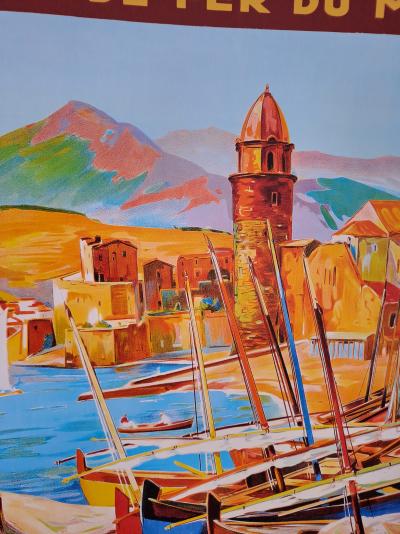E. Paul Champseix (1890-1983) - Le port de Collioure, 1925 - Affiche 2