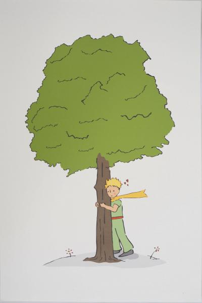 Antoine DE SAINT-EXUPÉRY (d’après) - Le Petit Prince et son arbre, 2022 - lithographie 2