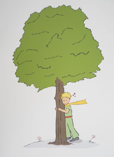 Antoine DE SAINT-EXUPÉRY (d’après) - Le Petit Prince et son arbre, 2022 - lithographie 2