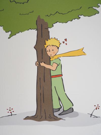 Antoine DE SAINT-EXUPÉRY (d’après) - Le Petit Prince et son arbre, 2022 - lithographie 2