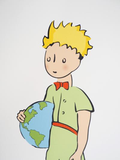 Antoine DE SAINT-EXUPERY : Le Petit Prince et la Terre - Lithographie 2