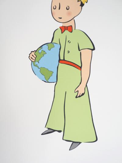 Antoine DE SAINT-EXUPERY : Le Petit Prince et la Terre - Lithographie 2
