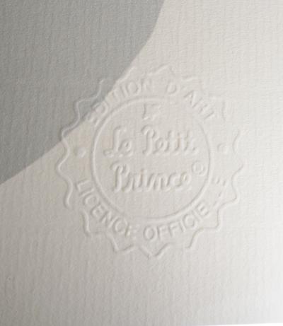 Antoine DE SAINT-EXUPERY : Le Petit Prince observe sa rose - Lithographie 2