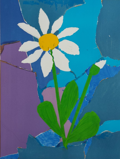 Michelle MORGAN   Fleurs, circa 1982    Lithographie originale en couleurs signée et justifiée au crayon 2