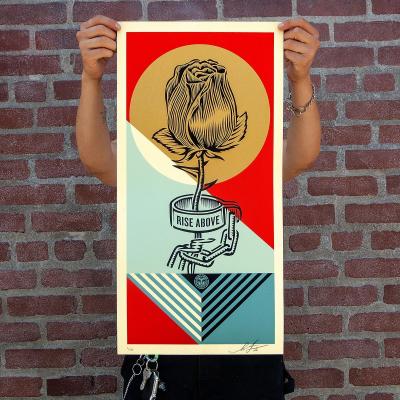 Shepard Fairey (Obey) - Rise Above Rose Geometric, 2022 2