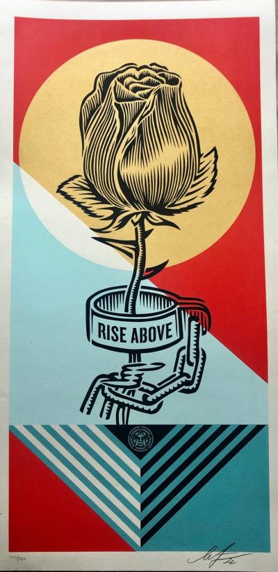 Shepard Fairey (Obey) - Rise Above Rose Geometric, 2022 2