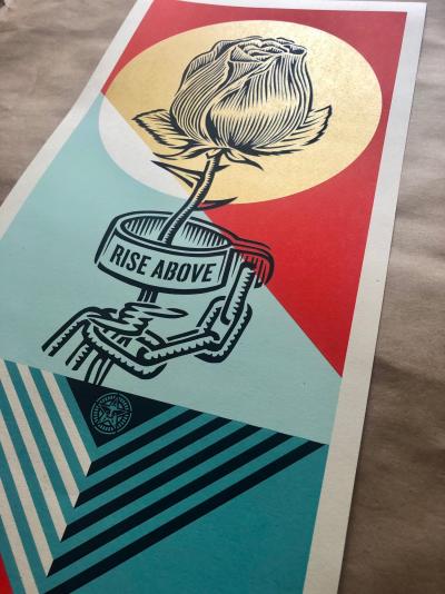 Shepard Fairey (Obey) - Rise Above Rose Geometric, 2022 2