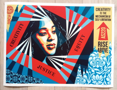 Shepard FAIREY (Obey) - Creativity, Equity, Justice 2