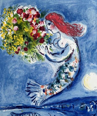 Marc Chagall - Nice, baie des anges, 1961 - Lithographie originale en couleurs 2