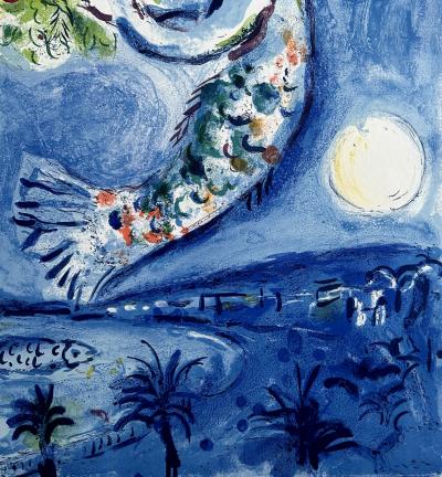Marc Chagall - Nice, baie des anges, 1961 - Lithographie originale en couleurs 2
