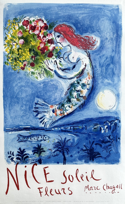 Marc Chagall - Nice, baie des anges, 1961 - Lithographie originale en couleurs