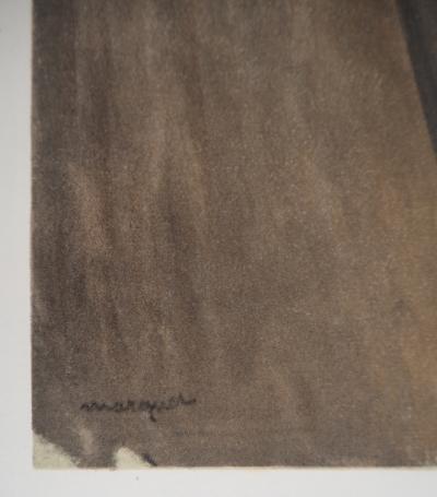 Albert MARQUET - Bateaux-lavoirs et Pont Neuf - Lithographie signée 2
