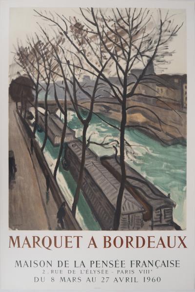 Albert MARQUET - Bateaux-lavoirs et Pont Neuf - Lithographie signée 2