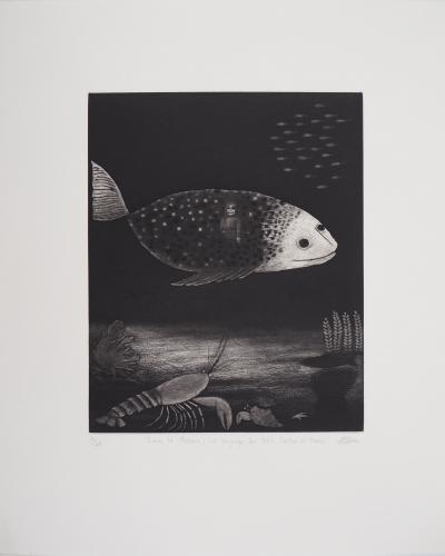 Richard DAVIES - Dans le Poisson, le Voyage du Petit Soldat de Plomb - Gravure originale signée 2