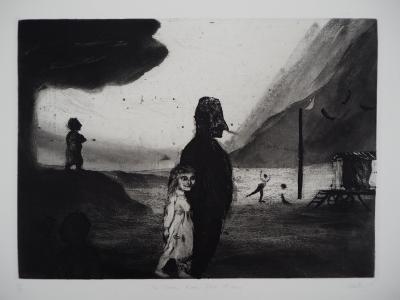 Richard DAVIES : Du destin d’une petite foraine - Gravure originale signée 2