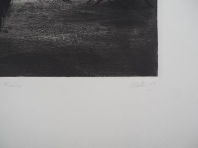 Richard DAVIES : Du destin d’une petite foraine - Gravure originale signée 2