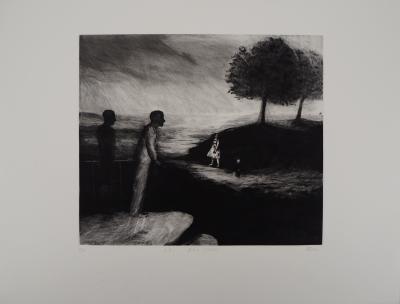 Richard DAVIES - Le Belvédère - Gravure originale signée 2