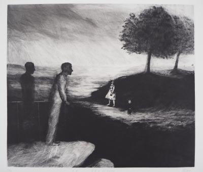 Richard DAVIES - Le Belvédère - Gravure originale signée 2