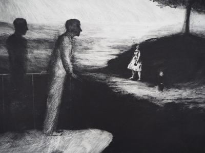 Richard DAVIES - Le Belvédère - Gravure originale signée 2