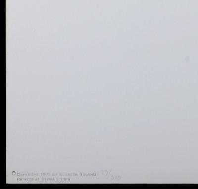 Kenneth NOLAND - Abstract Composition, 1973 - Silkscreen (Hand-numbered!) 2