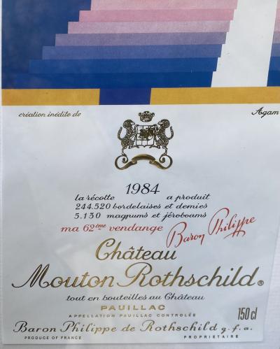 Agam - Étiquette château Mouton Rothschild 2