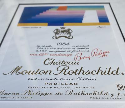 Agam - Étiquette château Mouton Rothschild 2