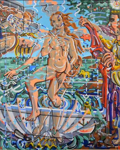 François Boisrond : Francoise en Venus, 1994 Peinture acrylique sur toile 2