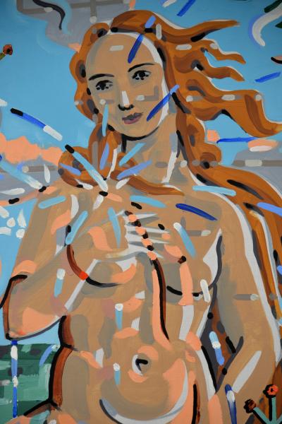 François Boisrond : Francoise en Venus, 1994 Peinture acrylique sur toile 2
