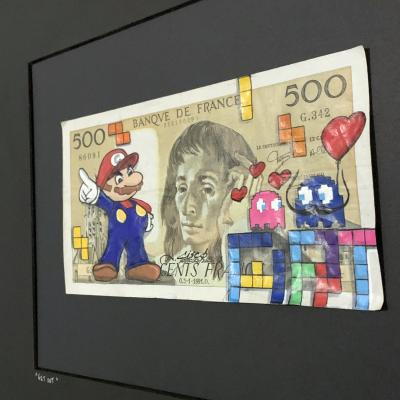 Cisco - GetOut, 2026 - Acrylique sur billet 2