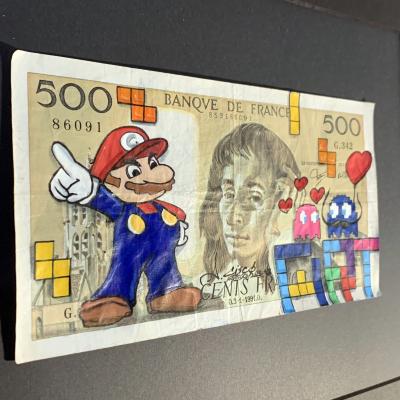 Cisco - GetOut, 2026 - Acrylique sur billet 2