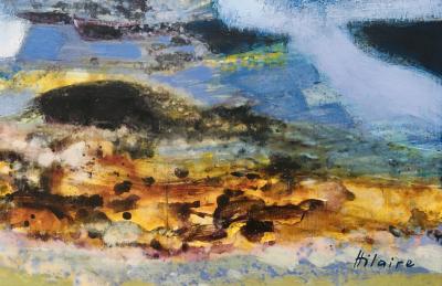 Camille HILAIRE - L’océan, Portugal, 1971, Huile sur toile signée 2