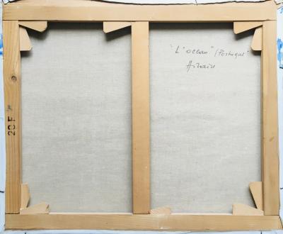 Camille HILAIRE - L’océan, Portugal, 1971, Huile sur toile signée 2
