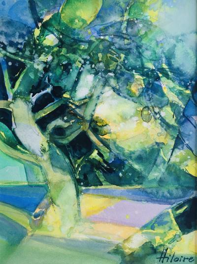 Camille HILAIRE - Côte d’Azur, 1995 - Aquarelle et gouache originale signée 2