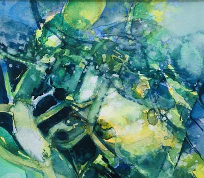 Camille HILAIRE - Côte d’Azur, 1995 - Aquarelle et gouache originale signée 2