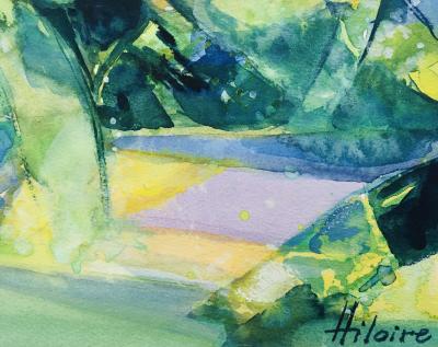Camille HILAIRE - Côte d’Azur, 1995 - Aquarelle et gouache originale signée 2
