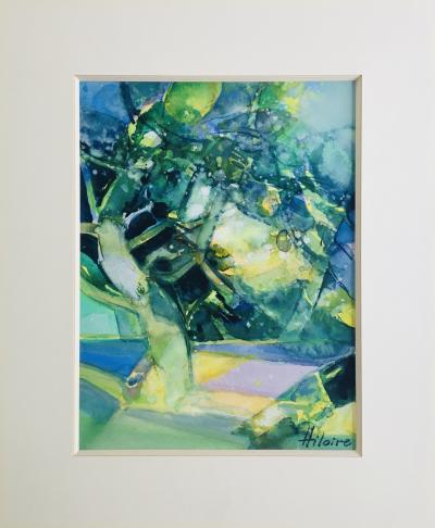Camille HILAIRE - Côte d’Azur, 1995 - Aquarelle et gouache originale signée 2