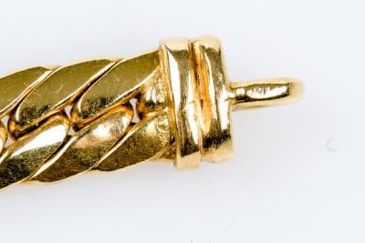 Chaîne en or jaune 18 carats en maille anglaise. 2