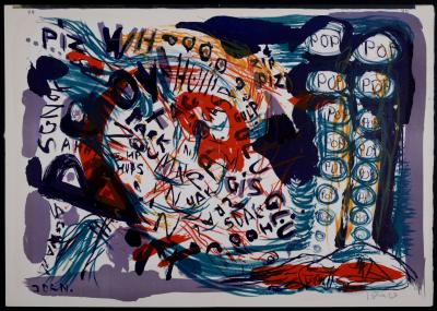 Asger JORN - 1 cent Life, 1964 - Original Hand-Signed lithograph 2